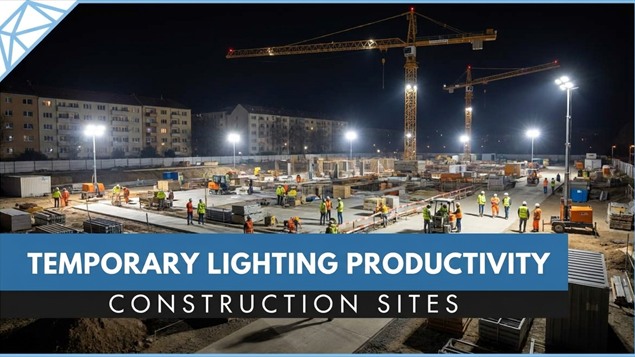 How Temporary Lighting Affects Productivity on Construction Sites