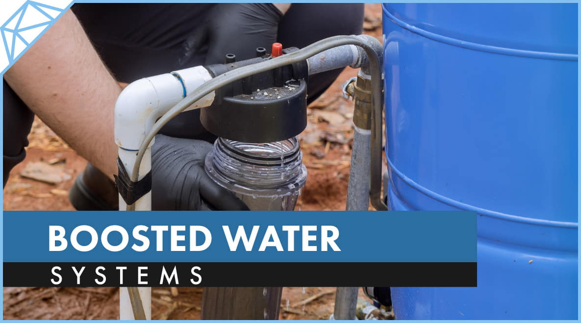 Boosted Water System Installation on Construction Site