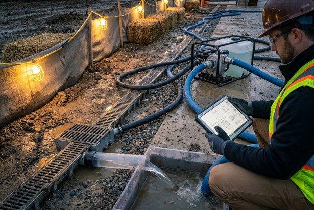 Construction site drainage planning controls