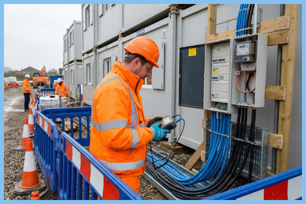 Warning signs of unsafe temporary site utilities