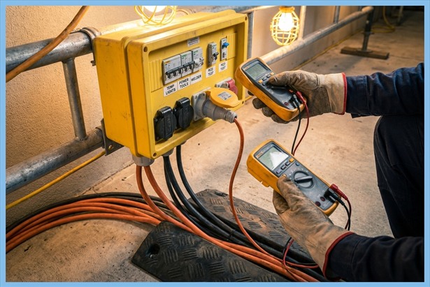 Temporary electrical hazard safety checks