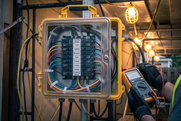 Temporary Power Compliance Distribution Setup