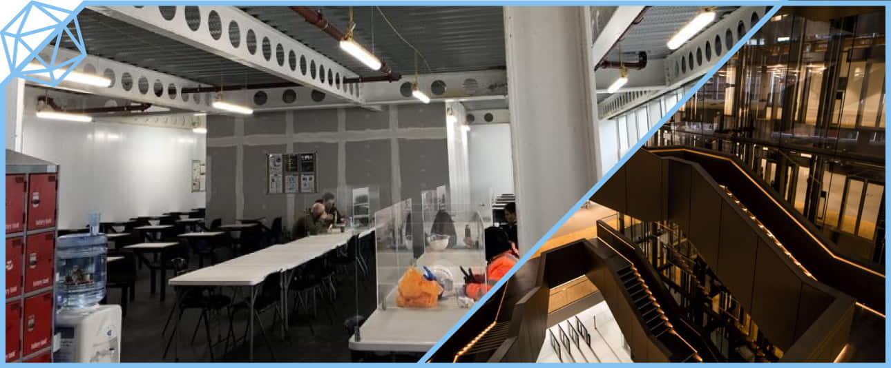 Temporary Lighting, Canteen, Power and Drainage Setup at Holborn