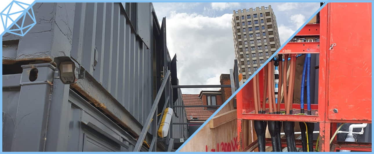 Temporary Electrics, Water Supply and Site Setup at The Society Student Accommodation, Wembley