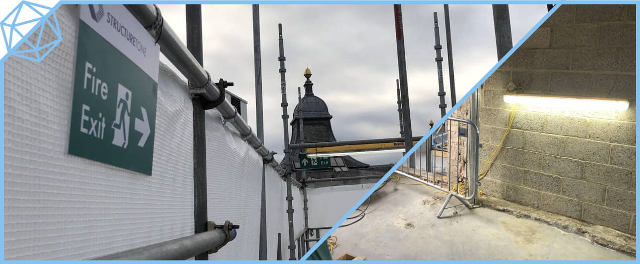 Temporary Lighting and Power Setup at 1-4 Warwick Street, Soho